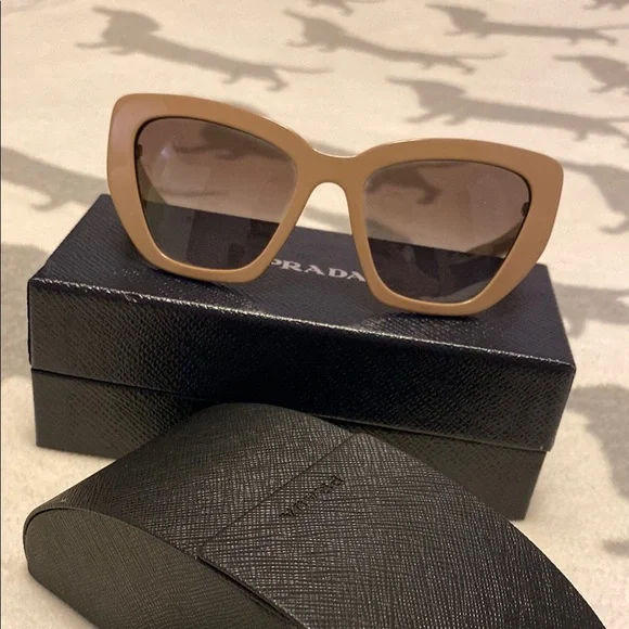 Prada | Accessories | Prada Tan Womens Sunglasses | Poshmark display picture 2